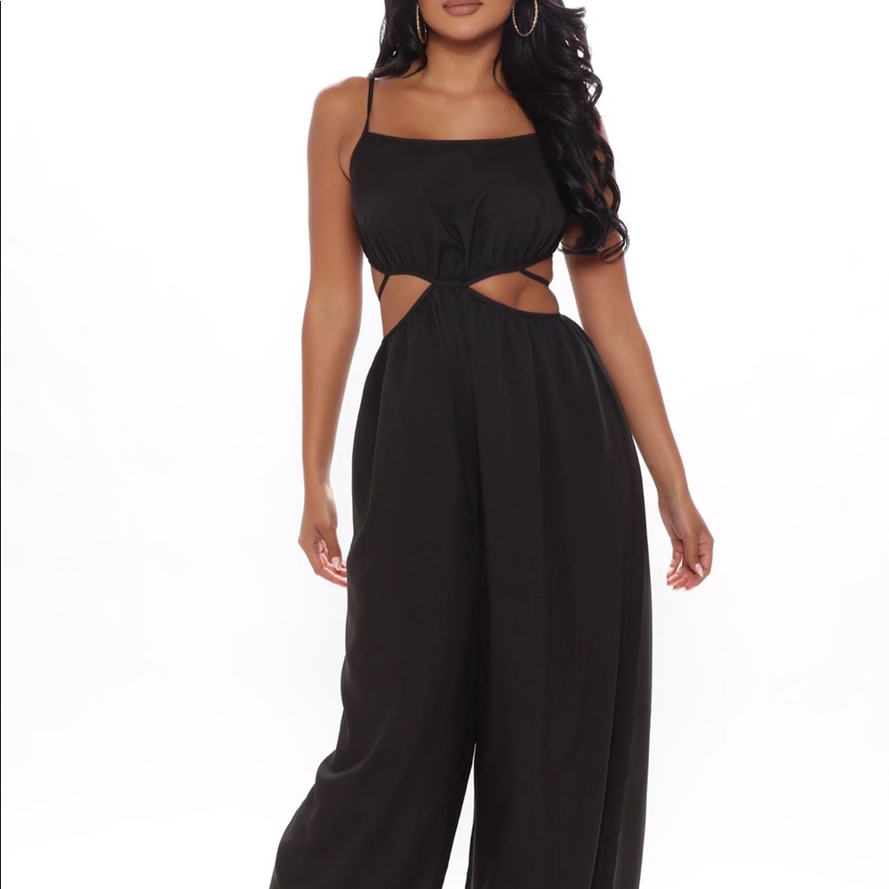 NWT Fashion Nova Jumpsuit- Black XS